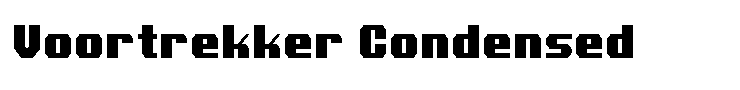 Voortrekker Condensed