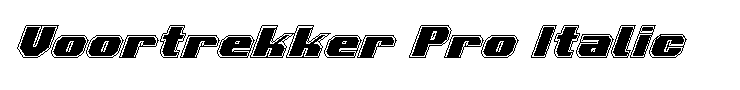 Voortrekker Pro Italic