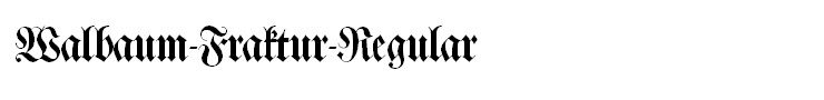 Walbaum-Fraktur-Regular
