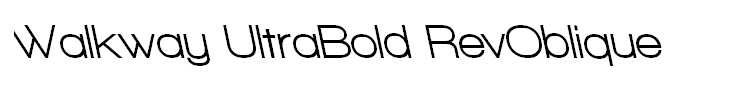 Walkway UltraBold RevOblique