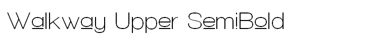 Walkway Upper SemiBold