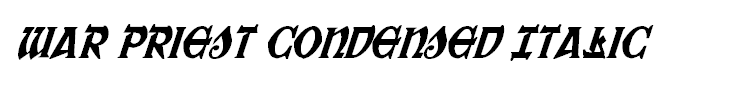 War Priest Condensed Italic