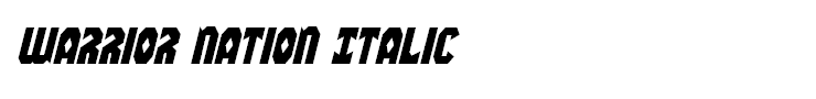 Warrior Nation Italic