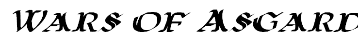 Wars of Asgard Expanded Italic