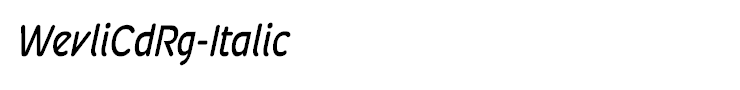 WevliCdRg-Italic