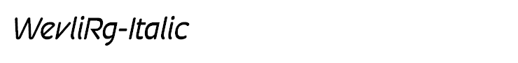 WevliRg-Italic