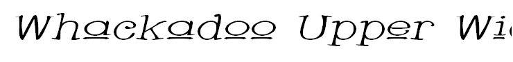 Whackadoo Upper Wide Italic