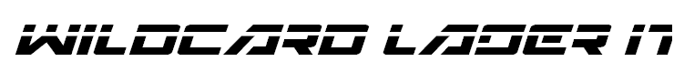 Wildcard Laser Italic