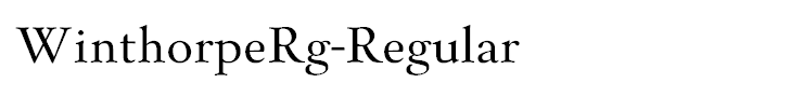 WinthorpeRg-Regular