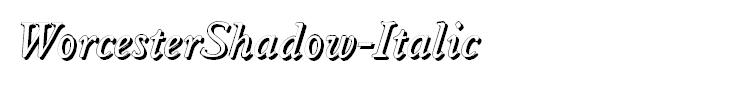 WorcesterShadow-Italic
