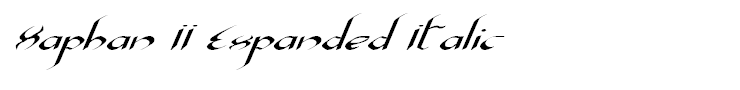 Xaphan II Expanded Italic