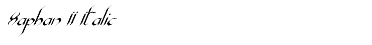 Xaphan II Italic