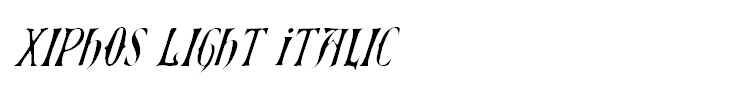 Xiphos Light Italic