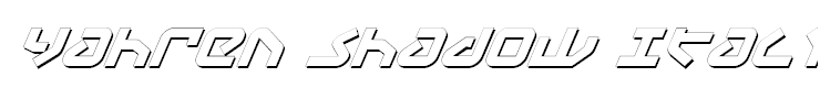 Yahren Shadow Italic