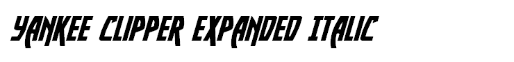 Yankee Clipper Expanded Italic