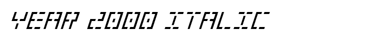 Year 2000 Italic