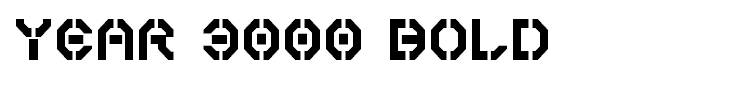 Year 3000 Bold
