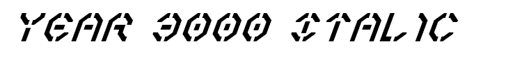 Year 3000 Italic