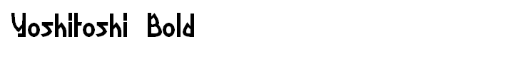Yoshitoshi Bold