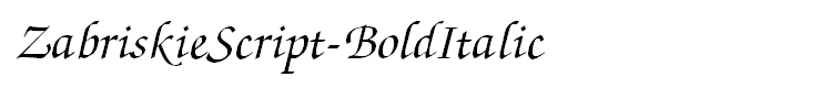 ZabriskieScript-BoldItalic