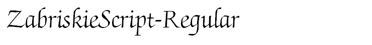 ZabriskieScript-Regular