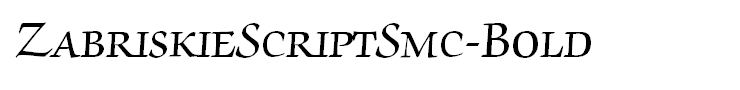 ZabriskieScriptSmc-Bold