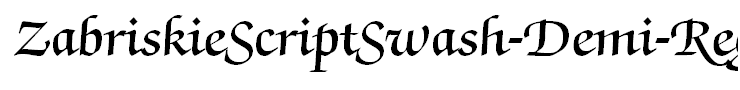 ZabriskieScriptSwash-Demi-Regular