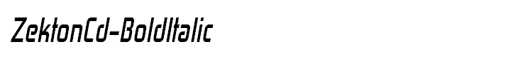 ZektonCd-BoldItalic