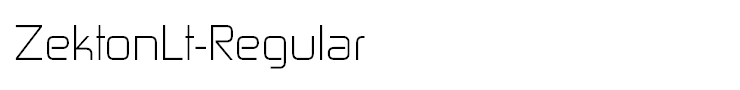 ZektonLt-Regular