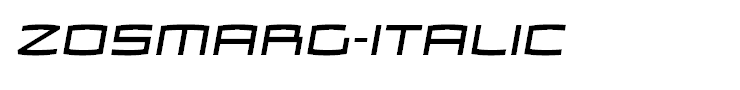 ZosmaRg-Italic